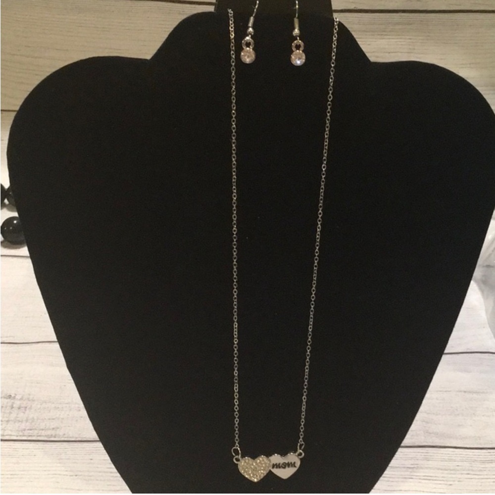💖 Set of 2 Mom Necklace and Earrings - Picture 8 of 8